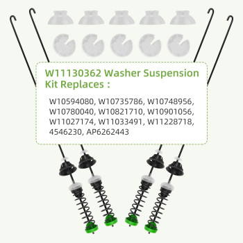 Upgrade W11130362 Washer Suspension Kit By Pandeels Fit For Wtw5000Dw2 Mvwx655Dw1 Suspension Rod Replace W10594080 W10735786