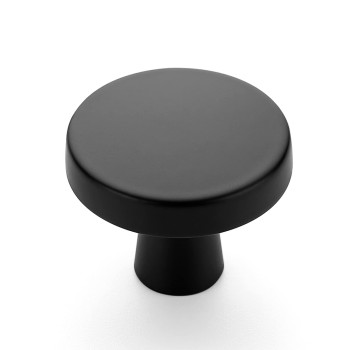 Ravinte 40 Pack 114 Inch Kitchen Cabinet Knobs Solid Round Dresser Drawer Knobs Matte Black Dresser Knobs Simple Cabinet Hardw