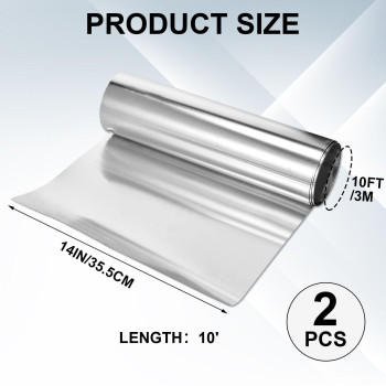 Therwen 2 Roll Aluminum Flashing Roll Roof Flashing For Sealing Windows Doors Siding Roofing Stains Moss And Mildew Prevention