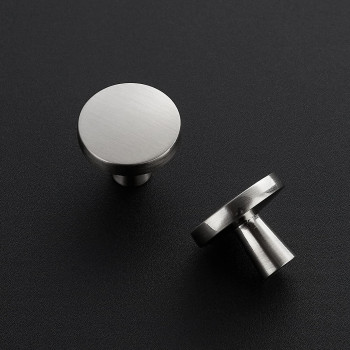 Ravinte 40 Pack Drawer Pulls 114 Inch Kitchen Cabinet Knobs Brushed Nickel Round Dresser Drawer Knobs Solid Dresser Knobs Draw