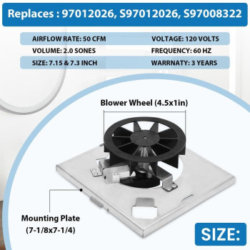 696Nr02 B Unit 50Cfm Fan Compatible With Broan 688K 688J 688H 688G Nutone 695R02 B 696Nr01 B Also Fits Models 659 And