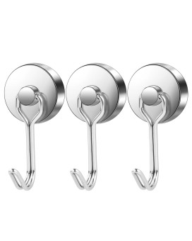 Lovimag Magnet Hooks Stong Neodymium Magnetic Hooks Swivel For Refrigerator 80Lbs Magnets With Hooks For Cruise Cabins Hanging