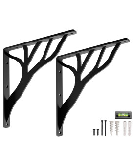 Rustic Tree Shelf L Brackets By Balin Designs Black For 12 14 Shelves Heavyduty Decorative Metal Mantel Bracket Suppo