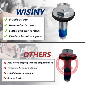 Wisiny Wp358237 Washer Agitator Bolt Replacement Part Compatible For Whirlpool Maytag And Kenmore Washing Machine Replace 358237