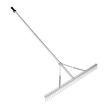 Vevor Landscape Rake 36 Head Aluminum Landscape Rake Lake Weed Rake With 75 Long Handle For Loosening Soil Lawn Care We