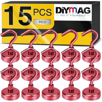 Diymag Magnetic Hooks 30Lbs Strong Heavy Duty Cruise Magnet Shooks For Classroom Fridge Hanging Cabins Grill Kitchen Gar