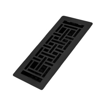 Decor Grates Lajh412Blk Low Profile Grates 4X12 Oriental Textured Black