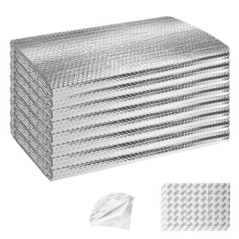 Garage Door Insulation Kit 8P Double Bubble Window Heat Insulation Panels 6Mm 205X54 Reflective Aluminum Foil Summerwinte