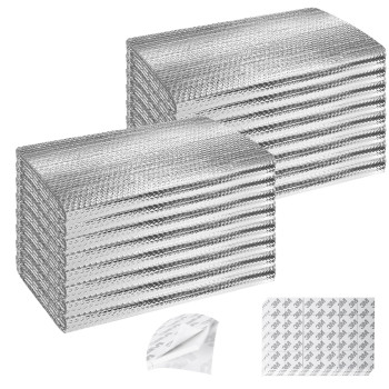 Garage Door Insulation Kit 16P Double Bubble Window Heat Insulation Panels 6Mm 24 X 48 Reflective Aluminum Foil Summerwint