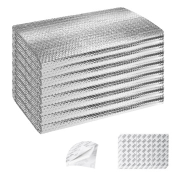 Garage Door Insulation Kit 8P Double Bubble Window Heat Insulation Panels 6Mm 24 X 48 Reflective Aluminum Foil Summerwinte