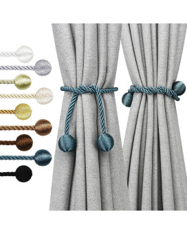 Nieffeiy Curtain Tiebacks Outdoor Elegant Decorative Tie Backs Modern Rope Tiebacks For Drapes Window Curtain Holdbacks For Drap