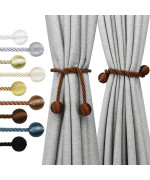 Nieffeiy Curtain Tiebacks Outdoor Elegant Decorative Tie Backs Modern Rope Tiebacks For Drapes Window Curtain Holdbacks For Drap