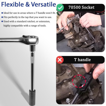 70500 Tap Socket Set Use With 14 38 Drive Fit Fractional Mcti Standard Tap Thru 12 18 Npt Taps Metric Tap Thr