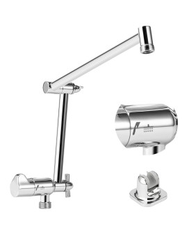 Matework 16 Inch Adjustable Shower Extension Arm With Diverter G12 Universal Thread Rain Shower Head Extension Arm Shower Ext