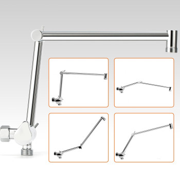 Matework 16 Inch Adjustable Shower Extension Arm With Diverter G12 Universal Thread Rain Shower Head Extension Arm Shower Ext