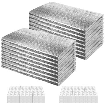 16P Garage Door Insulation Panels Kit 024 Thick Double Bubble Reflective Aluminum Foil Sheet Thermal Insulation Shield 120 Tap