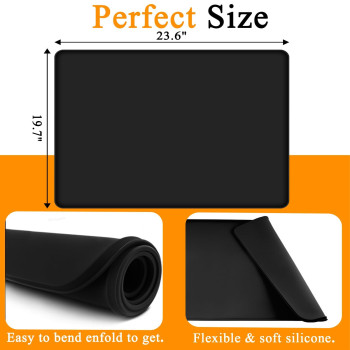 Washer And Dryer Top Protector 236 X 197 Protective Silicone Rubber Mat For Washing Machine Or Dryer Washable Mat For Top