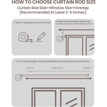 Box Space Curtain Rods For Windows 48 To 84 Inches Heavy Duty Curtain Rod Orb