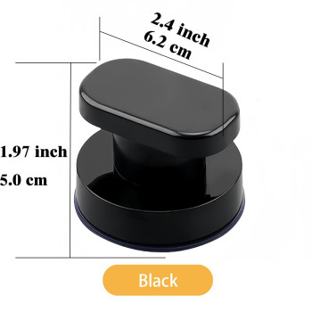 Cckhdd 2 Pcs Strong Suction Cup Glass Mirror Door Handle Super Suction Vacuum Suction Cup Bathroom Sliding Door Handle Drawer F