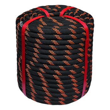 Arborist Rope 12 In X 150 Ft Black Tree Climbing Rope Polyester Braided Arborist Climbing Rope 12 Inch 48 Strands 150 Feet For