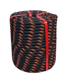 Arborist Rigging Rope 12 In X 200 Ft Black Bull Rope Polyester Braided Arborist Rope 12 Inch 48 Strands 200 Feet For Various O