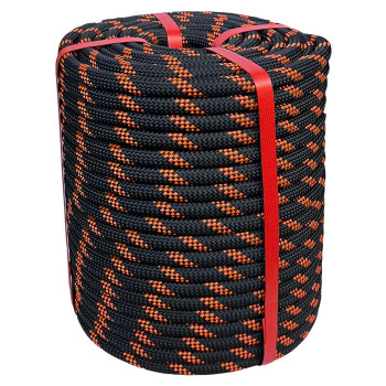 Arborist Rigging Rope 12 In X 200 Ft Black Bull Rope Polyester Braided Arborist Rope 12 Inch 48 Strands 200 Feet For Various O