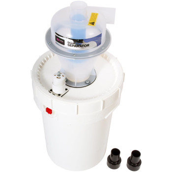 Assembled Quick Click Dust Separator With 12 Gallon Locking Collection Bin And Air Relief