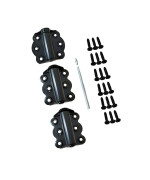 Qcaa Door Spring Hinges 234 Each Set Including 2 Pcs Self Closing And 1 Pc Adjustable Self Closing Door Hinge Black 1 Se