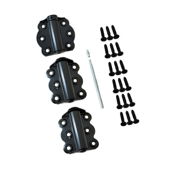 Qcaa Door Spring Hinges 234 Each Set Including 2 Pcs Self Closing And 1 Pc Adjustable Self Closing Door Hinge Black 1 Se