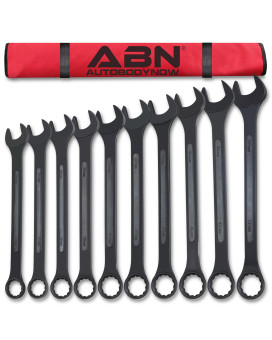 Abn Large Combination Wrench Set 33 To 50Mm Metric 10 Piece Jumbo Open End Wrench Set