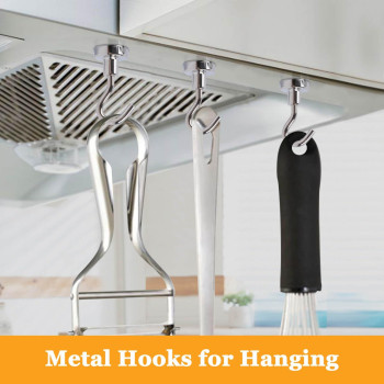 Min Ci Magnetic Hooks Heavy Duty 35 Lb Strong Magnetic Wall Hooks For Hanging Neodymium Metal Magnets With Hooks Large Magnet