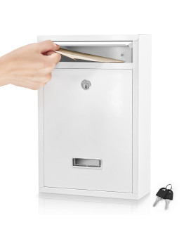 Mailbox Wall Mounted Key Lock Mail Boxes 33 D X 85 W X 126 H Weatherproof Secure Mail Box Key Lock Mail Boxes Outdo