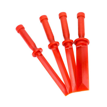 Qwork Plastic Chisel Scraper Set 34 78 1 112 Chemical Resistant Scraper Tool Nomarring Plastic Razor Scraper R