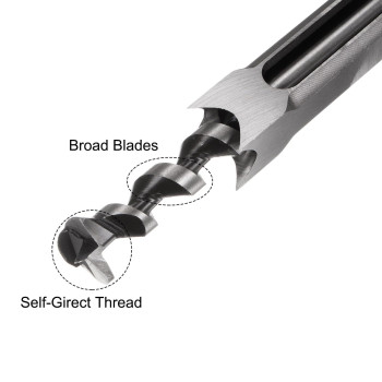 Uxcell Square Hole Drill Bit 78 Highcarbon Steel Hollow Chisel Mortise Power Tool For Woodworking