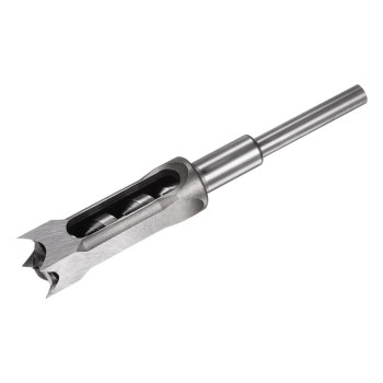 Uxcell Square Hole Drill Bit 1 Highcarbon Steel Hollow Chisel Mortise Power Tool For Woodworking