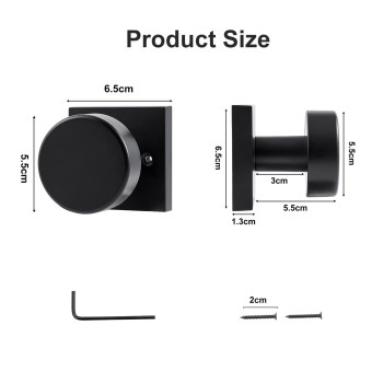 Coolnews 2 Pack Black Dummy Door Knobs Interior Single Sided Square Modern Dummy Door Knob Door Handle For Hallcloset Doors M