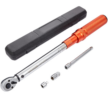 Vevor Torque Wrench 38Inch Drive Click Torque Wrench 1080Ftlb14110Nm Dualdirection Adjustable Torque Wrench Set Mecha