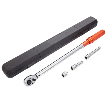 Vevor Torque Wrench 12Inch Drive Click Torque Wrench 25250Ftlb34340Nm Dualdirection Adjustable Torque Wrench Set Mech