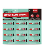 Cyafixed Super Glue Liquid Allpurpose Superglue Cyanoacrylate Instant Adhesive For Plastic Wood Metal Repair Twelve 3 Gr