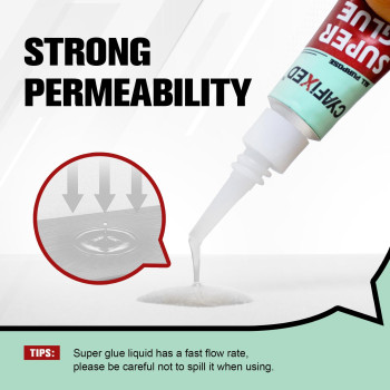 Cyafixed Super Glue Liquid Allpurpose Superglue Cyanoacrylate Instant Adhesive For Plastic Wood Metal Repair Twelve 3 Gr