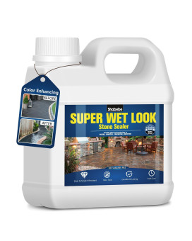 Paver Sealer Wet Look Stone Sealer 32Oz946Ml Color Enhancing Driveway Sealer With Longlasting Gloss Protection Stain Proof