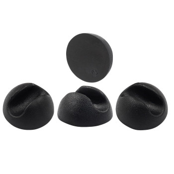 Suiwotin 4Pcs Hairpin Leg Protector Feet Fits For 3812 Inch Hairpin Coffee Table Legs Feet Black Rubber Chair Leg Caps Fur