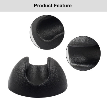 Suiwotin 4Pcs Hairpin Leg Protector Feet Fits For 3812 Inch Hairpin Coffee Table Legs Feet Black Rubber Chair Leg Caps Fur