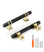 Redunest Cabinet Pulls Matte Black And Gold Cabinet Handles 5 Pack 3 Inch Kitchen Door Cupboard Wardrobe Drawer Handles Cabine