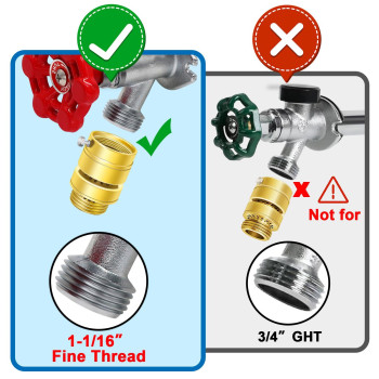 Fine Thread Vacuum Breaker Pk1390 1116 Fine Thread Female No Lead Brass Selfdraining Vacuum Breaker Hose Bib Vacuum Break