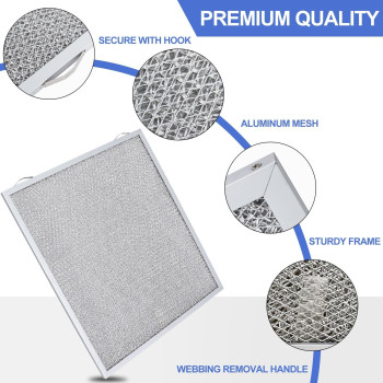 S99010430002 Range Hood Filter 1534 X 1378 X 38 2 Pack Aluminum Mesh Grease Range Hood Filter Compatible With Broan