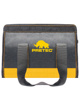 Pretec 12 Inch Small Tool Bag Wide Mouth Tool Tote Bag Waterproof Tool Organizer Bag For Home Organizer For Indoor And Outdoor