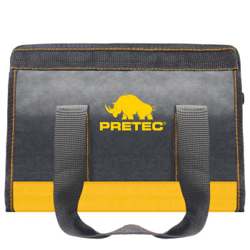 Pretec 12 Inch Small Tool Bag Wide Mouth Tool Tote Bag Waterproof Tool Organizer Bag For Home Organizer For Indoor And Outdoor