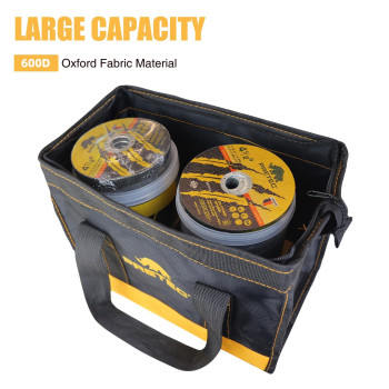 Pretec 12 Inch Small Tool Bag Wide Mouth Tool Tote Bag Waterproof Tool Organizer Bag For Home Organizer For Indoor And Outdoor