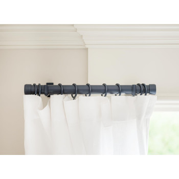 Blasthome Luxury Curtain Rings Premium Metal With Quiet Smooth Nylon Inserts Pinhooks And Clips Included 1 12 Inside D